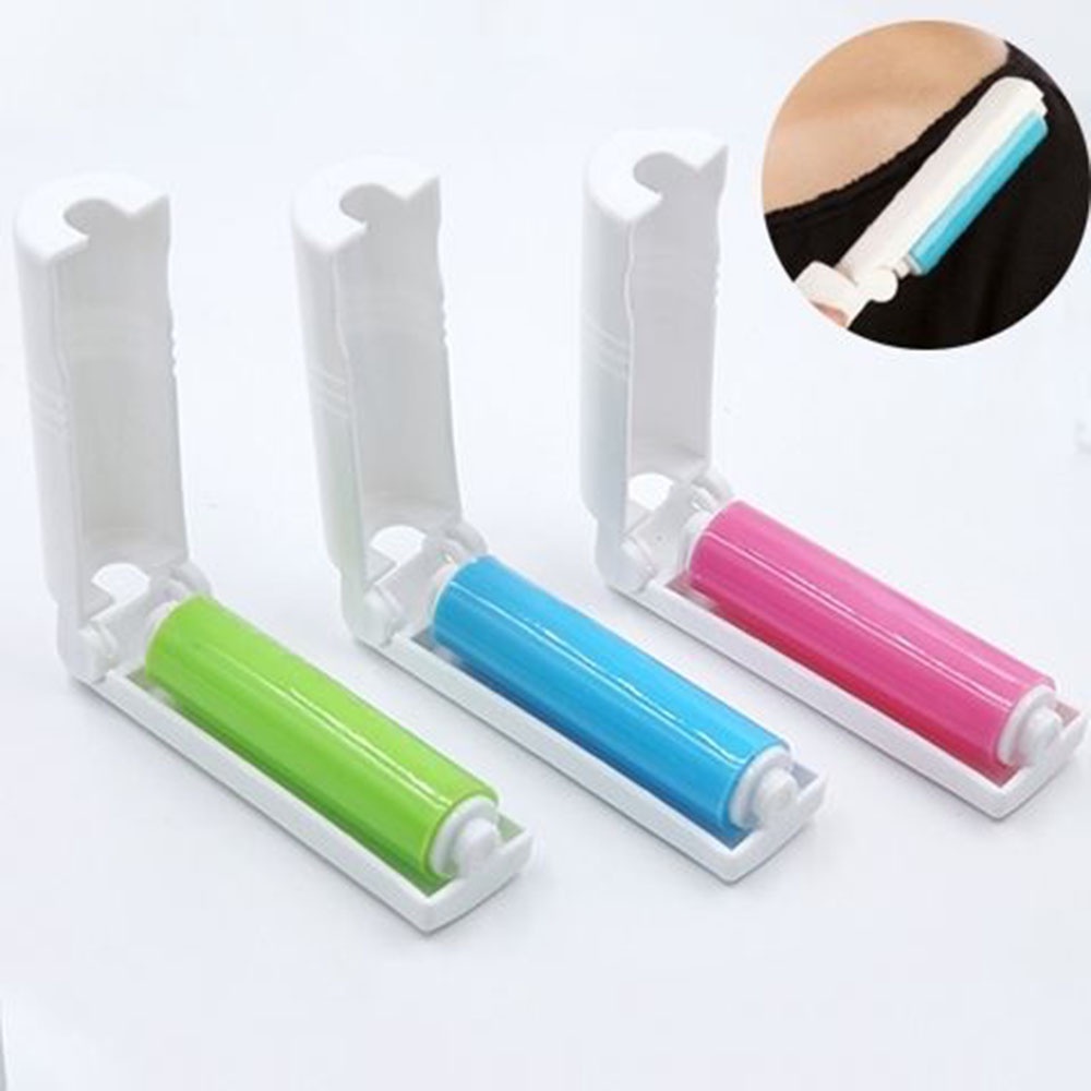 Mini Rolo Tira Pelos Papa Bolinhas De Bolsa Laváve Reutilizável Portátil