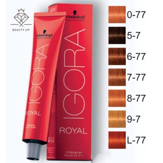 Coloração Igora Royal 60g - Schwarzkopf Professional - Ruivos - (escolha 0-77 , 5-7 , 6-77 , 7-77 , 8-77 , 9-7 , L-77 )