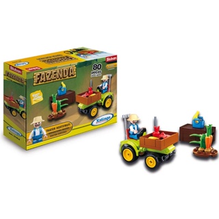 Blocos para Montar Fazenda Hortifruti Trator 80 Peças Xalingo - 2749.8 em Oferta na Shopee