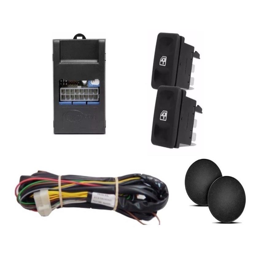 Chicote Moldura Botao Vidro Eletrico Gol Quadrado Console