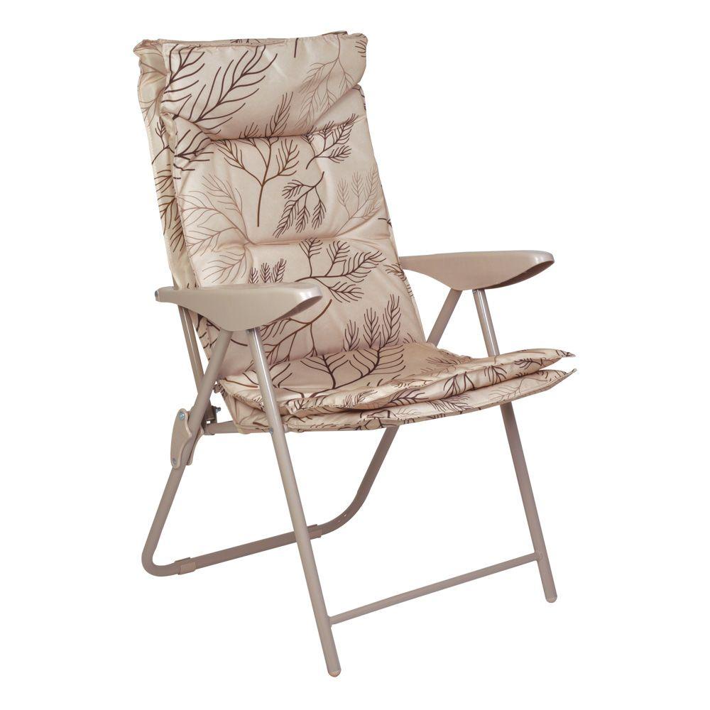 Cadeira Poltrona Estofada Mor 9007 Dobrável Kairos Floral Bege em Oferta na Shopee