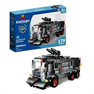 Brinquedo De Montar Infantil +6 Anos Operações Especiais Ônibus 279 Peças Educativo Criatividade Xalingo - 28365 em Oferta na Shopee