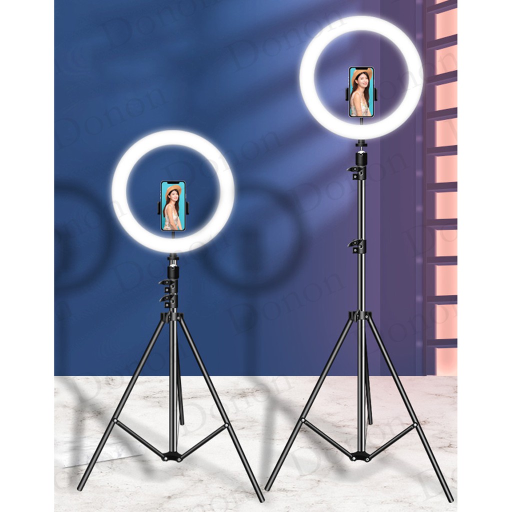 Ring Light LED 10 e14 Polegadas Luz Portátil Profissional Bivolt Tripé 1.10cm  Foto Vídeo Estúdio