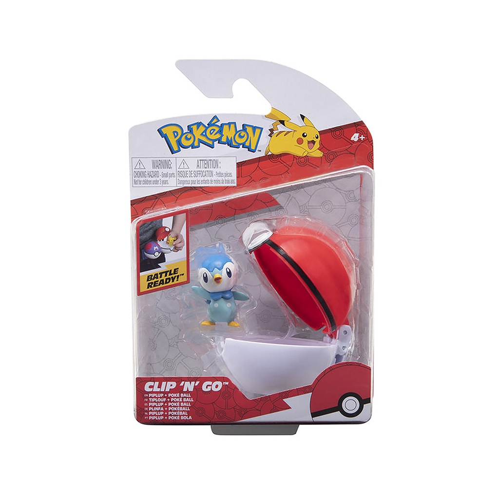 Boneco Pokémon Piplup + Poké Ball em Oferta na Shopee