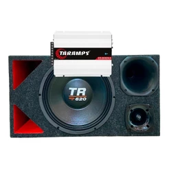 CAIXA TRIO SOM TRITON TR 620 COMPLETA SOM AUTOMOTIVO MÓDULO TARAMPS