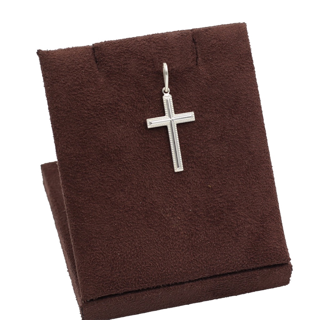 Pingente de prata 925 cruz crucifixo meio liso em Oferta na Shopee
