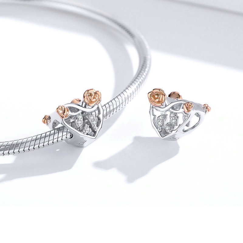 Bamoer 925 Silver Sterling Flores Coloridas Pingente De Jóias De Primavera Em Forma De Pulseira · foto 2