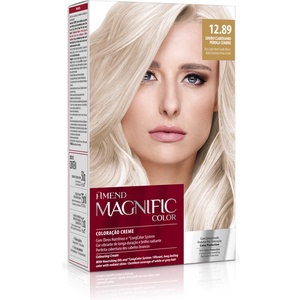 Coloração Creme Magnific Color 12.89 Louro Claríssimo Pérola Cendre Amend
