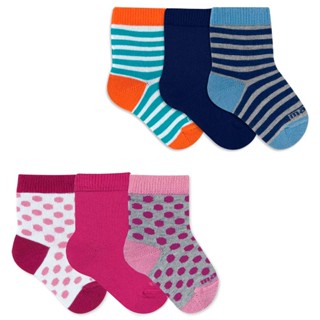 Kit com 6 Pares de Meias Personalizados Cano Médio Baby Mash
