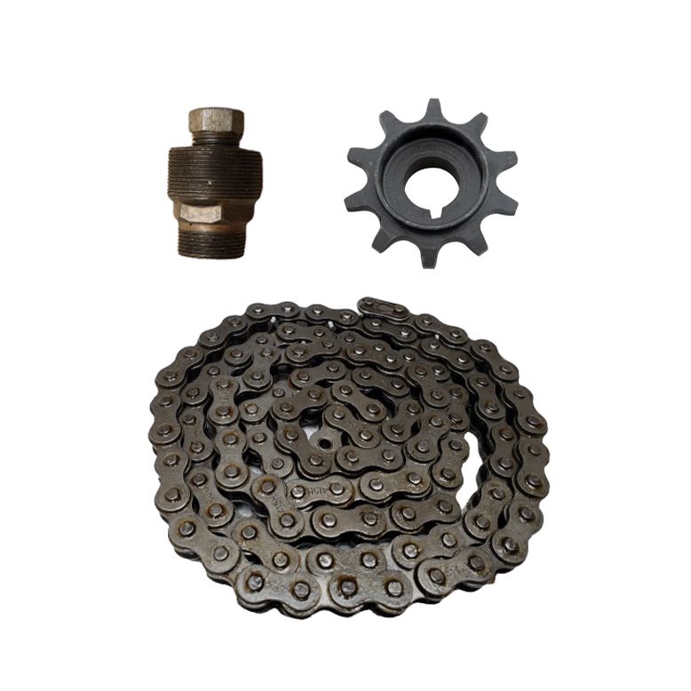 Kit Corrente Reforçada 415H com Pinhão 10 Dentes e Saca p/ Bicicleta Motorizada