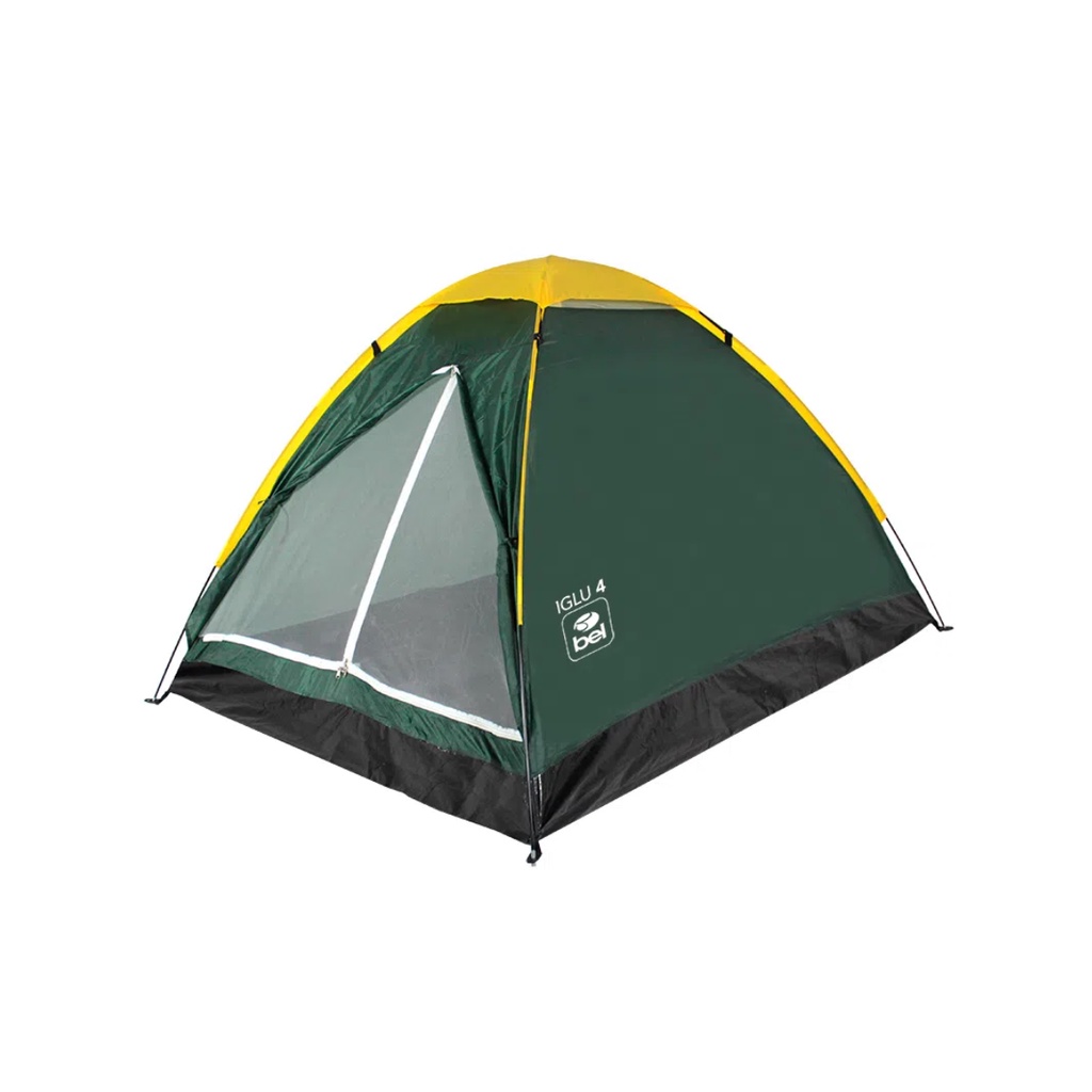 Barraca Camping Acampamento Férias Iglu 4 pessoas Verde BEL