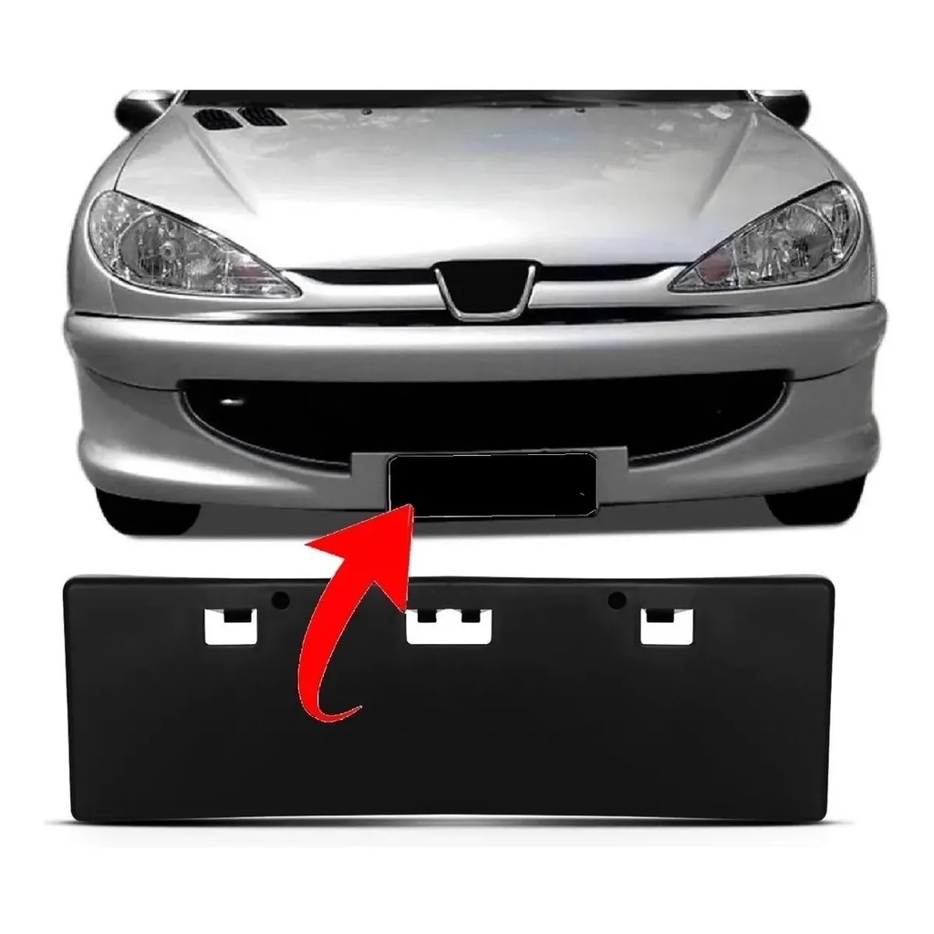 Suporte Placa Peugeot 207 Hatch