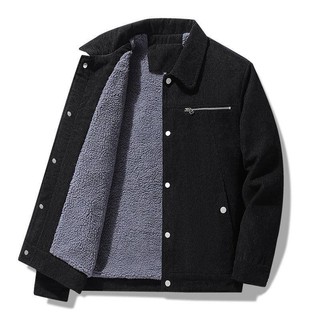 Masculino Inverno Velo Quente Grosso Jaquetas Gola De Pele Veludo Militar Casaco Casual