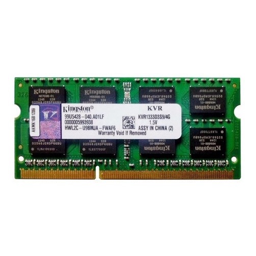Memória Ram 4gb 1x4gb Kingston Kvr1333d3s9/4g Valueram