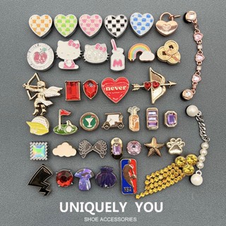 metal jibbit cross charms Shoe Buckle 2023 Último Estilo Buraco Acessórios Para Calçados Diamante DIY Fashion Accessories