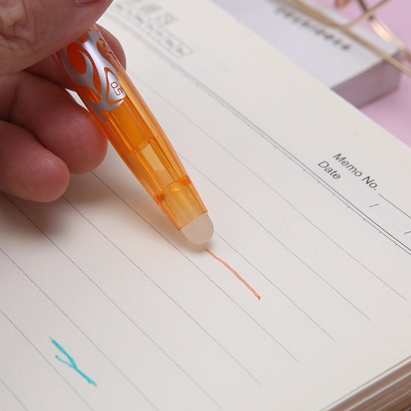 1pcs Caneta Apagável Em Gel Colorida Desaparecer Controle De Temperatura Recarga Escritório Do Estudante Papelaria — imagem 2 de 2