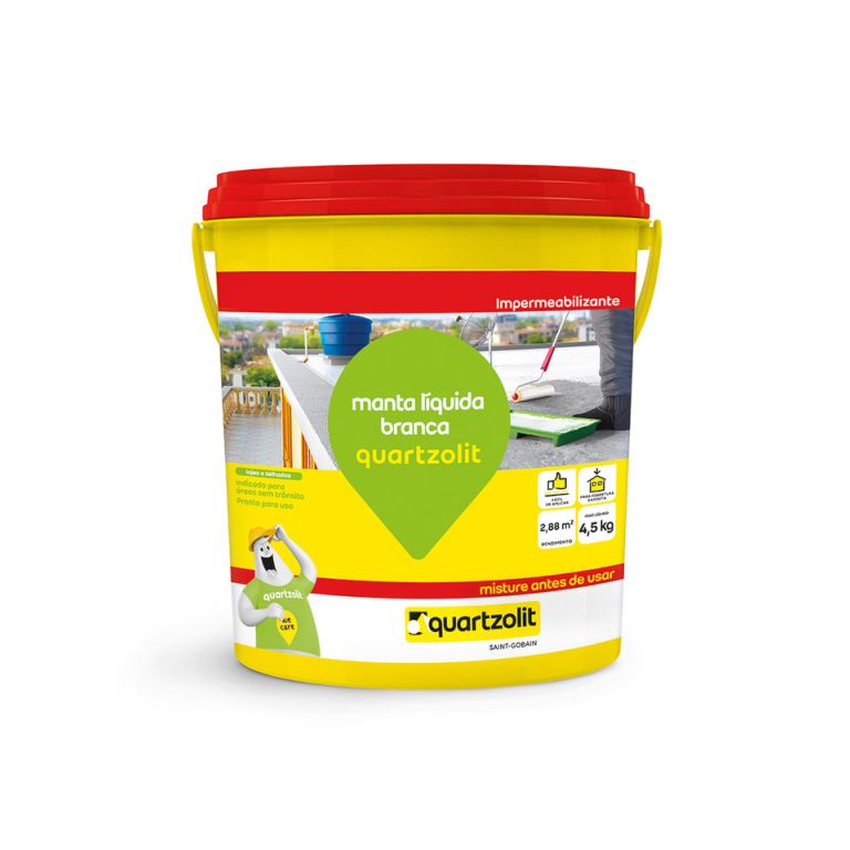 Manta Líquida Branca GL 4,5KG Quartzolit em Oferta na Shopee