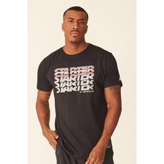 Camiseta Starter Estampada Preta