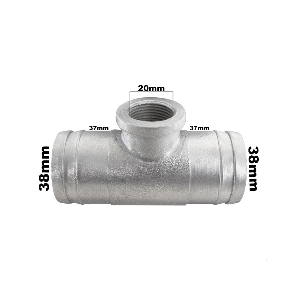 Tubo Conexao Cebolao Aluminio Adaptacao 38mm Universal