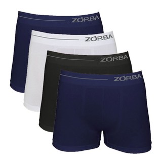 Kit 4 Cueca Boxer Microfibra Side Sem Costura Zorba 839 - Sortida em Oferta na Shopee