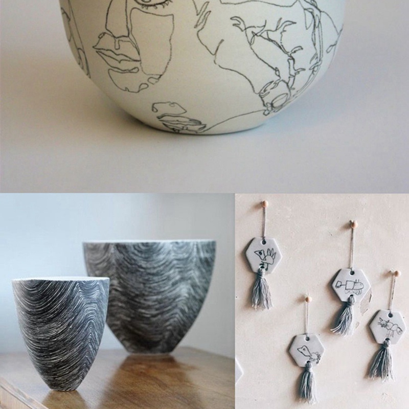 Lápis Underglaze Preto , De Precisão Para Cerâmica — imagem 2 de 2