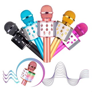 Microfone Bluetooth Sem Fio Karaokê Diversas Cores