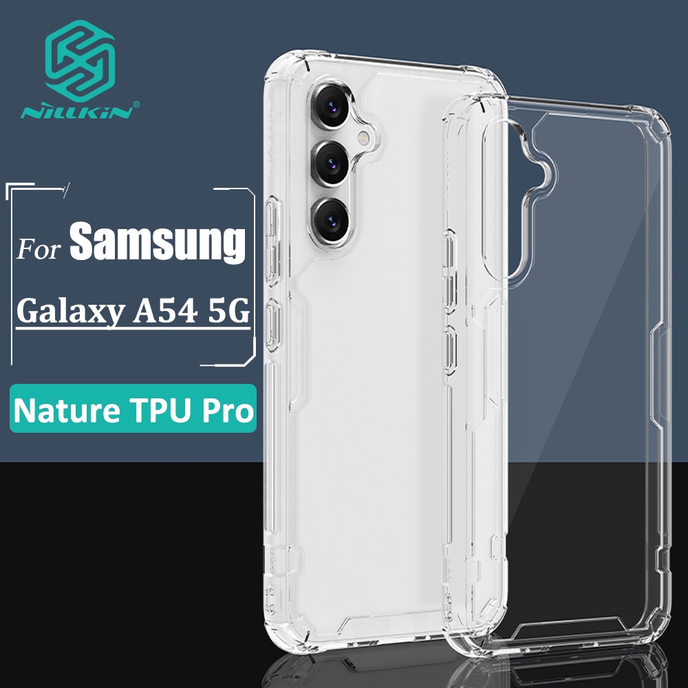 Capa Nillkin Nature Pro Samsung Galaxy A54 5G Luxo TPU Ultra Fina E Transparente Airbag À Prova De Choque - Mobile & Gadgets