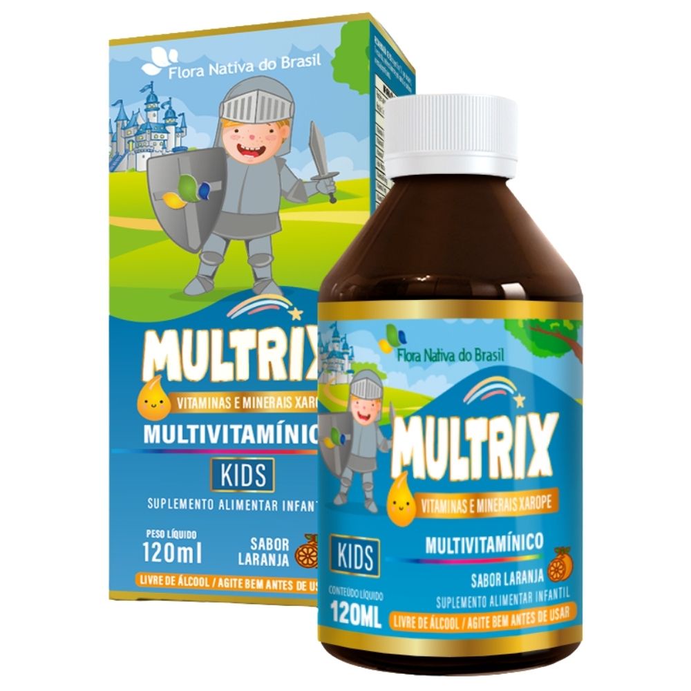 MULTRIX (Xarope Infantil com Vitaminas de A a Z) 120ml - Flora Nativa