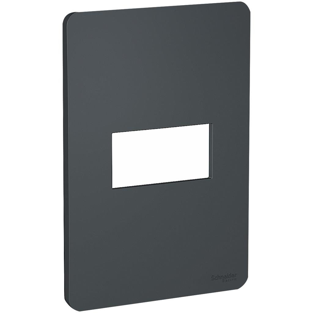 Placa 4x2 1 Posto Horizontal Stellar Black Schneider em Oferta na Shopee