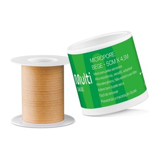 Micropore 5 x 4,5 cm Bege Multi Saúde - HC320