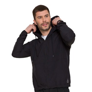 Jaqueta Corta Vento Masculino Adulto Com Capuz e Bolsos Sport