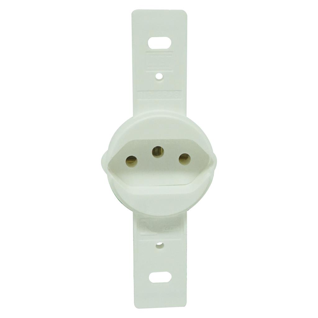 Tomada De Embutir Redonda 10A 250V 2P+T Branca Sem Placa Weg em Oferta na Shopee