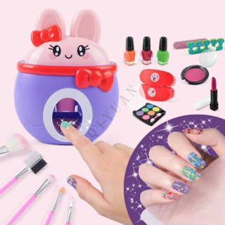 Máquina De Arte De Unhas Para Crianças Maquiagem Infantil Jogo Criativo De Menina Brinquedos Princesa Presente De Beleza
