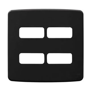 Placa Acabamento 4x4 4 Postos Separados Preto Compose Weg em Oferta na Shopee