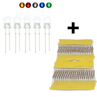 Kit 100 Leds 5mm Com resistor para a tensão desejada