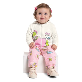 Conjunto para Bebês com Jaqueta e Calça em Moletom Bee Loop