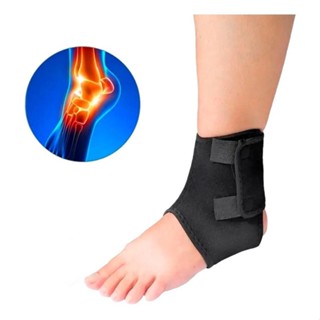 Tornozeleira Compressão Neoprene Ajustável Com Revestimento