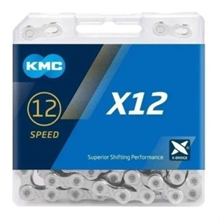 CORRENTE KMC X12 12V PRATA 126 ELOS ORIGINAL NA CAIXA C/ POWER LINK MTB SPEED em Oferta na Shopee