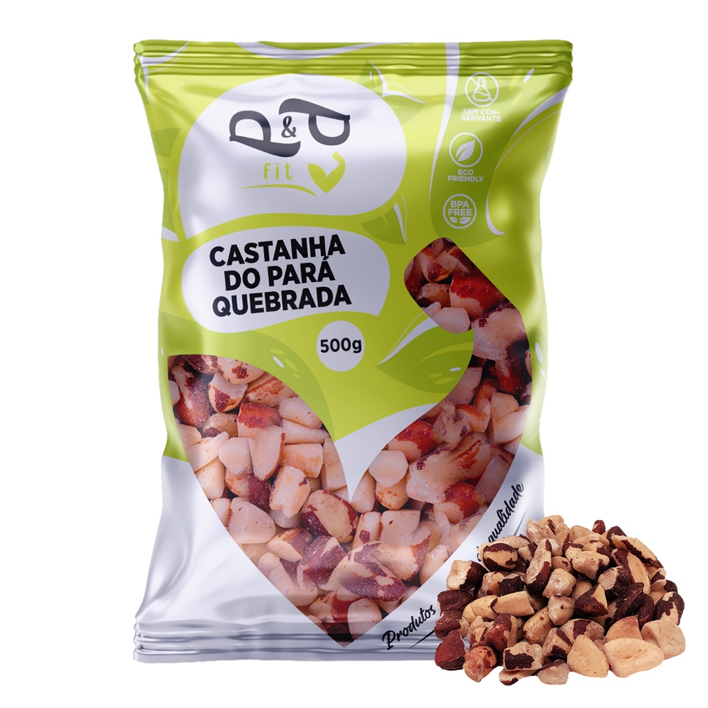 Castanha do Pará Pedaço/Quebrada 500g - P&P em Oferta na Shopee
