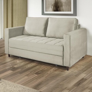 Sofá Cama Belize 2 Lugares Com Pés de Madeira e Rodízios em Oferta na Shopee
