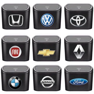 1Pcs Lixeira Para Carro Veículo Pendurado Caixa De Pó De Lixo Preto ABS Square Pressing Tipo Lata Acessórios Interiores De Automóveis