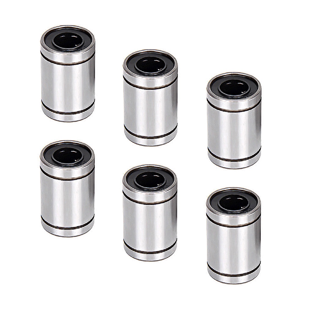 KIT Com 6 Rolamento Linear LM8UU Para Eixos De 8mm Lm8 Impressora 3D Router Cnc Automação