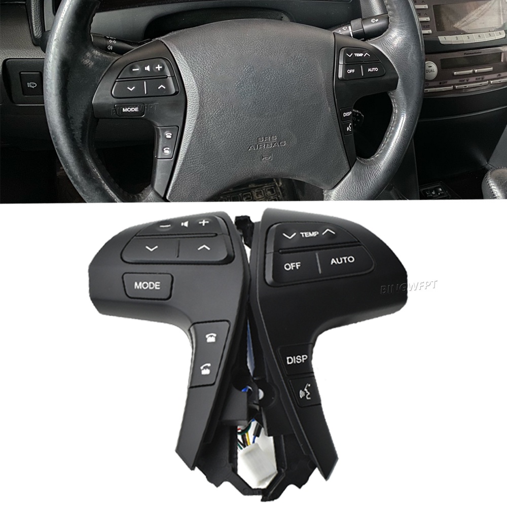 Interruptor De Botão De Controle De Áudio Do Volante De Alta Qualidade Para TOYOTA HILUX/VIGO/COROLLA/CAMRY/HIGHLANDER/INNOVA 84250-06180