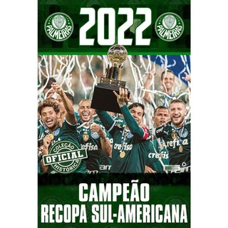Coleção Oficial Histórica Palmeiras Edição 27 - Pôster Recopa Sul-Americana 2022 em Oferta na Shopee