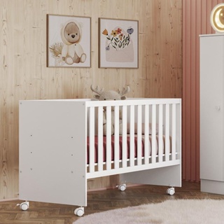 Berço Reto Doce Sonho 3540 com Rodízios em Oferta na Shopee