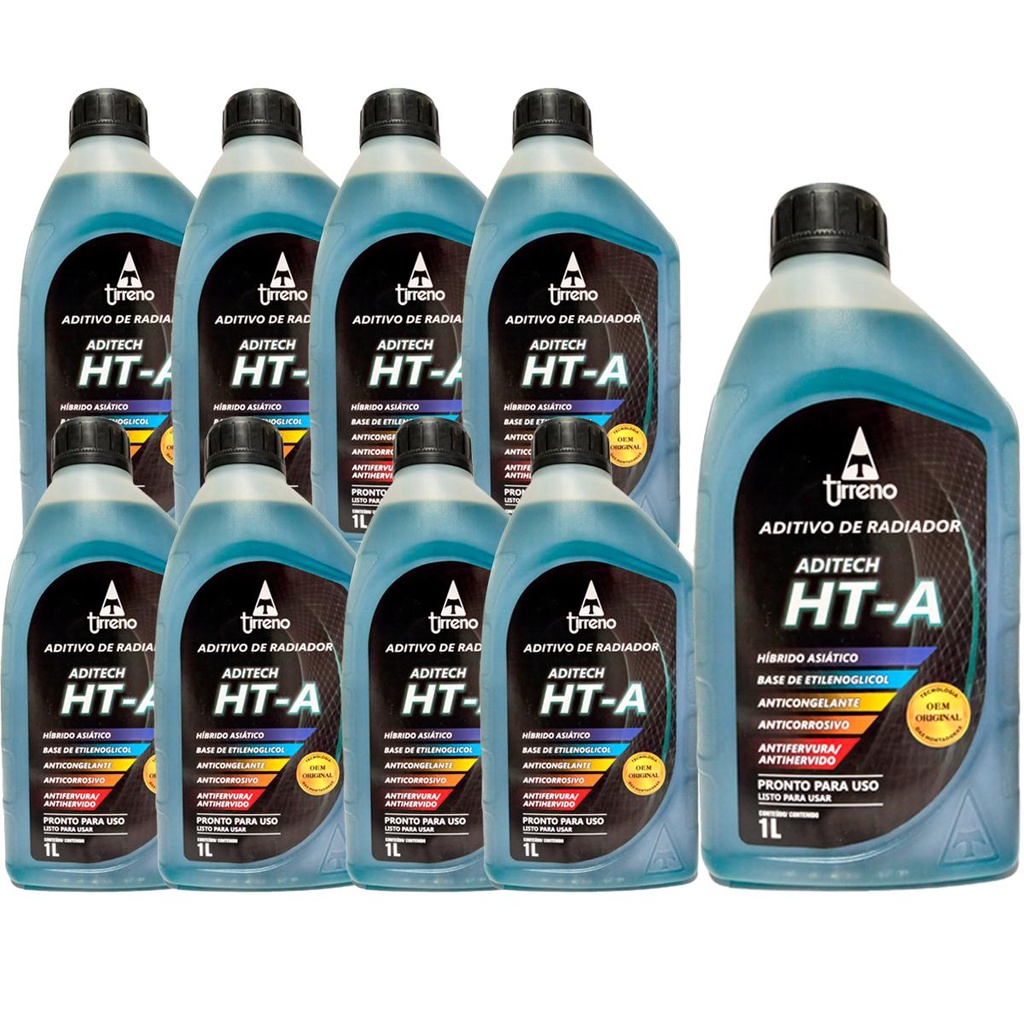 Kit Aditivo Radiador Pronto Uso HT-A Homologado Hyundai 9 Un