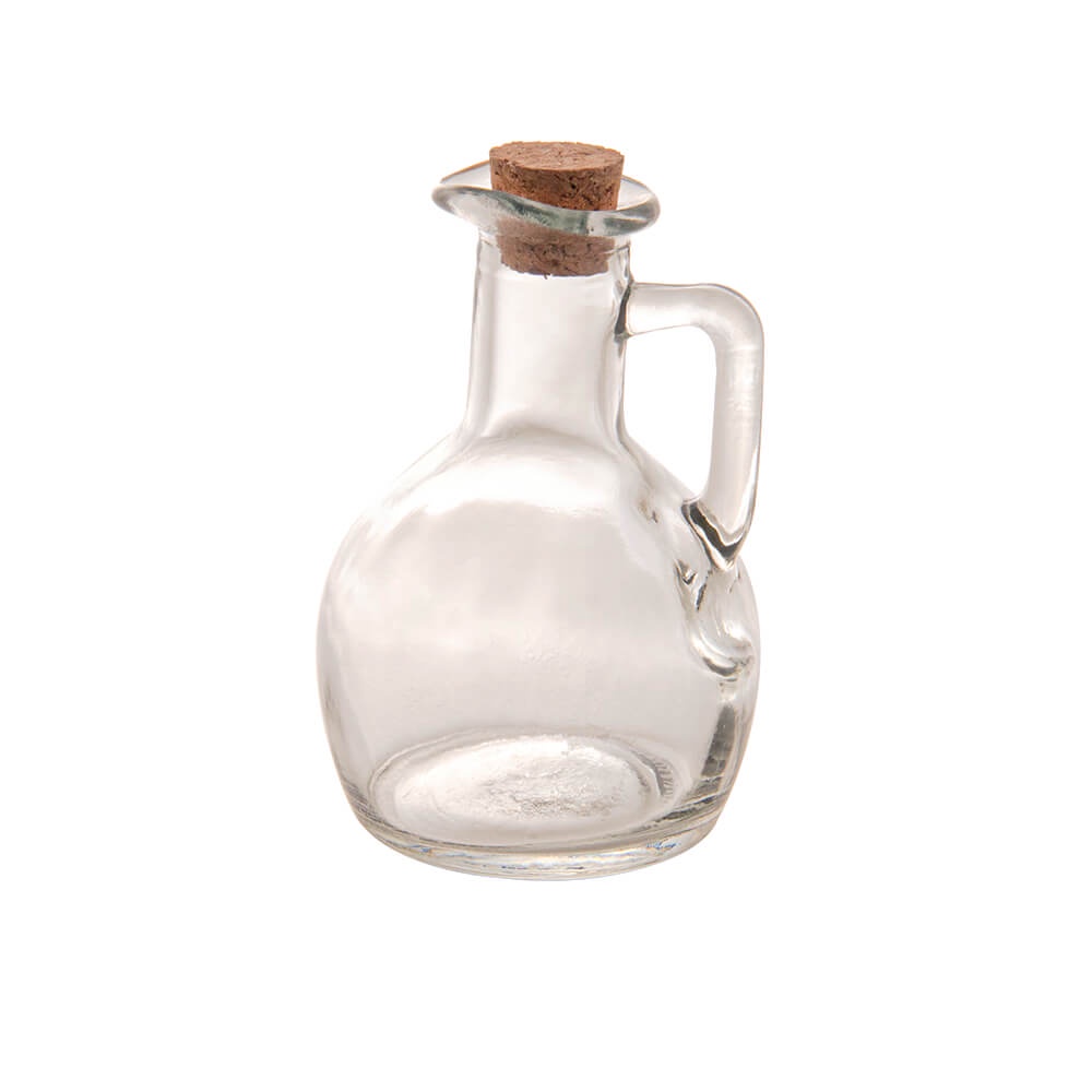 Galheteiro De Vidro Para Azeite Com Tampa De Rolha 180ml - Lyor em Oferta na Shopee