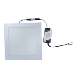 Led Plafon 12w Quadrado Embutir Slim Branco Frio Bivolt
