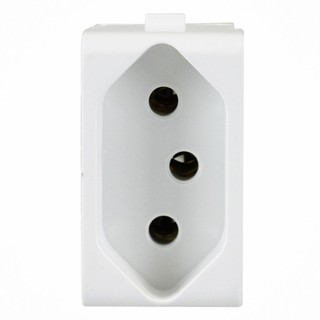 Modulo Tomada 2P+T 1 Posto 10A 250V Branco Polar Lunare