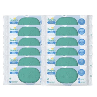 Kit 12 Lenços Umedecidos Pampers Higiene Completa c/ 48 Unidades cada